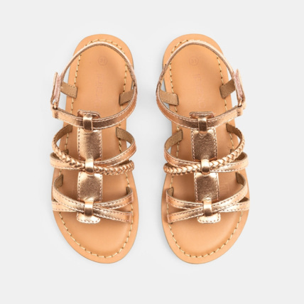 Avis Sandales en cuir roses fille OKAIDI 3