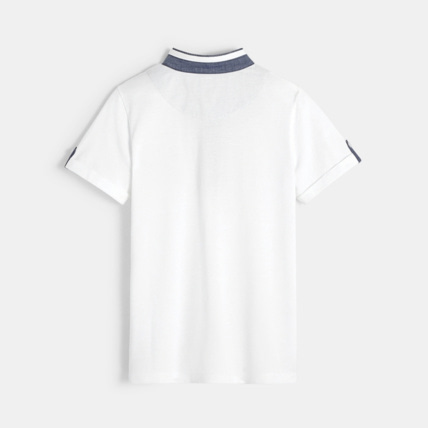 Avis T-shirt en coton piqué blanc garçon OKAIDI 2