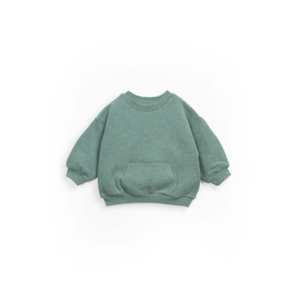 Avis Sweatshirt en jersey avec petite poche ventrale bleu Minho Play Up 1