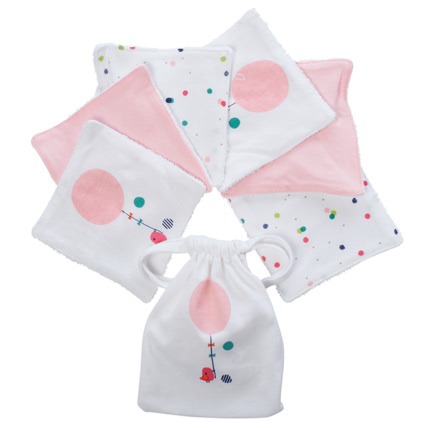 Avis Lot de 6 lingettes lavables en coton Happy Days Prémaman 1