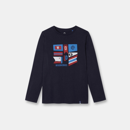 Avis T-shirt manches longues bleu garçon OKAIDI 1