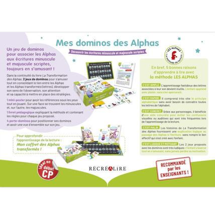 Avis Jeu éducatif Mes dominos des Alphas ÉDITIONS RÉCRÉALIRE 3