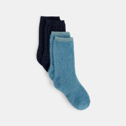 Avis Chaussettes unies (lot de 2) noires fille OKAIDI 1