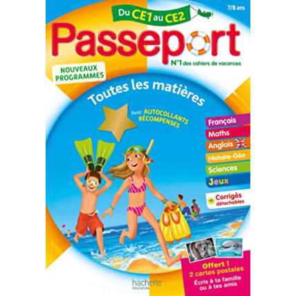 Avis Passeport - Du CE1 au CE2 (7-8 ans) - Cahier de vacances 2022 Hachette Éducation 1