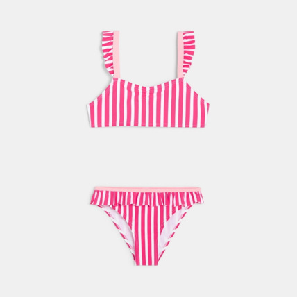 Avis Maillot de bain 2 pièces rose fille OKAIDI 1