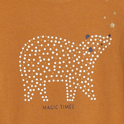 Avis T-shirt manches longues à motif pailleté OKAIDI 2