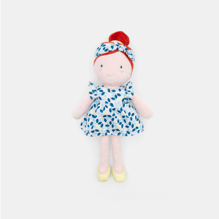 Avis Poupée souple velours robe citrons bébé fille OBAÏBI 1