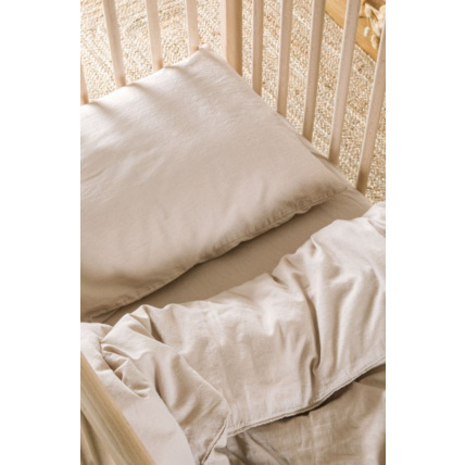 Avis Housse de Couette bébé Satin de Coton Bio lavé KADOLIS 3