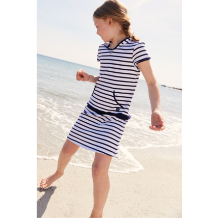 Avis Robe "Balancelle" KIDS - coton épais - Blanc/Navire ARMOR-LUX 1
