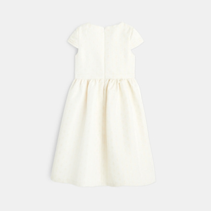 Avis Robe habillée en tissu jacquard blanche fille OKAIDI 2