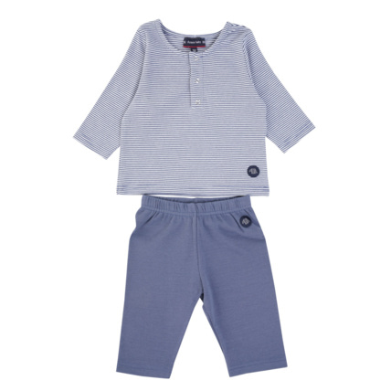 Avis Ensemble T-shirt et legging Baby - coton - Jean/Blanc ARMOR-LUX 1