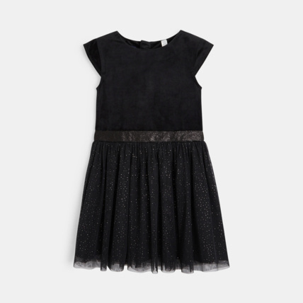 Avis Robe en velours maille pailletée noire fille OKAIDI 1