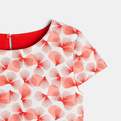 Avis Robe crêpée + Top réversible rouge fille OKAIDI 7
