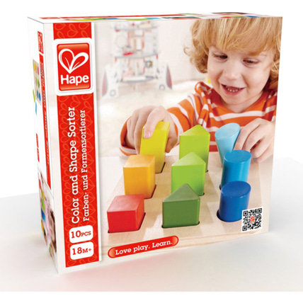 Avis Jeu de formes et de couleurs en bois HAPE 1
