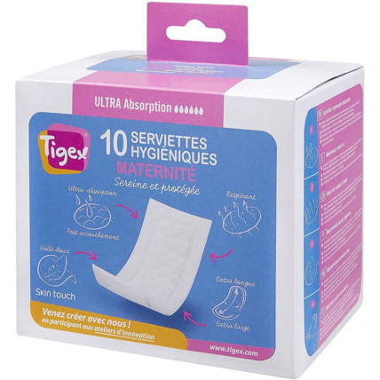 Avis Serviettes Hygiéniques post accouchement Tigex 1