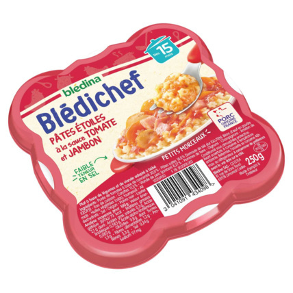 Avis BLEDICHEF Pâtes étoiles à la sauce tomate et jambon Blédina 2