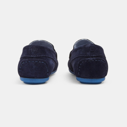 Avis Mocassins croûte de cuir bleu garçon OKAIDI 4