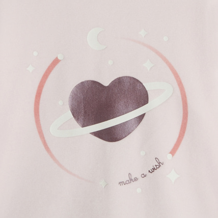 Avis Pyjama 2 pièces à motif phosphorescent rose fille OKAIDI 3