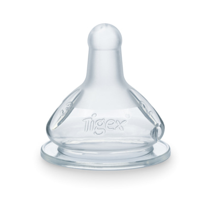 Avis Tétines rondes base large 3 VITESSES silicone Tigex 1