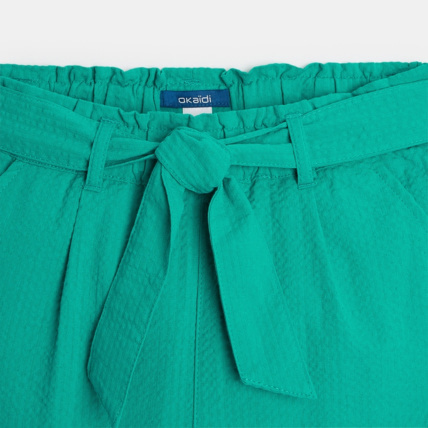 Avis Pantalon carrot en coton vert fille OKAIDI 3