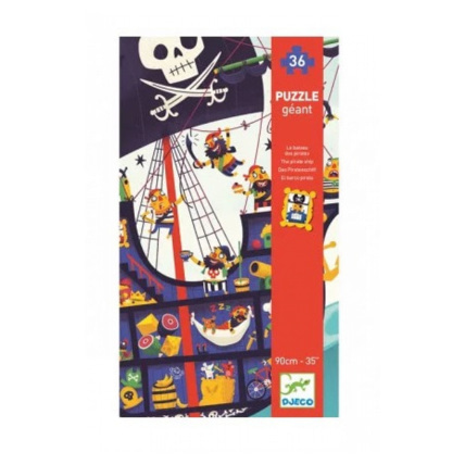 Avis Puzzle géant Le bateau de pirate DJECO 1