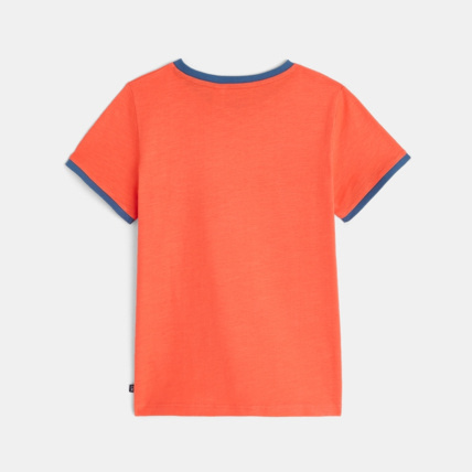 Avis T-shirt manches courtes à message Enjoy orange garçon OKAIDI 4