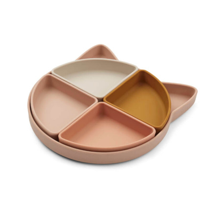 Avis Assiette à compartiment Arne - Cat rose multi mix LIEWOOD 1