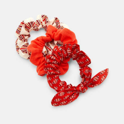 Avis Chouchou en tissu (lot de 3) rouge fille OKAIDI 2