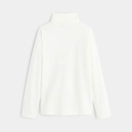 Avis T-shirt col roulé à motif fantaisie blanc fille OKAIDI 3