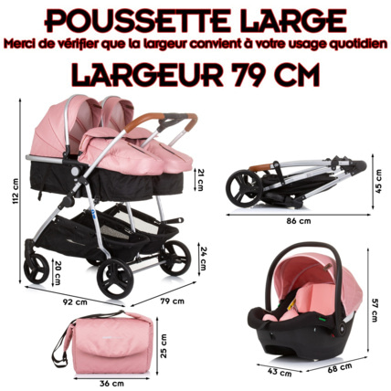 Avis Poussette double DUO SMART + 2 cosy Mon Mobilier Design 7