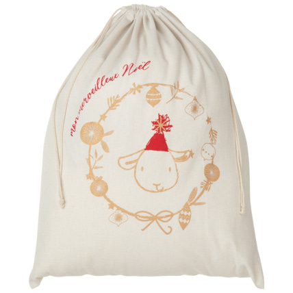 Avis Pochon esprit Noël en coton recyclé Hiver magique Prémaman 1