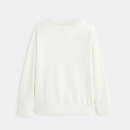 Avis Sweat-shirt motif écureuil blanc fille OKAIDI 3