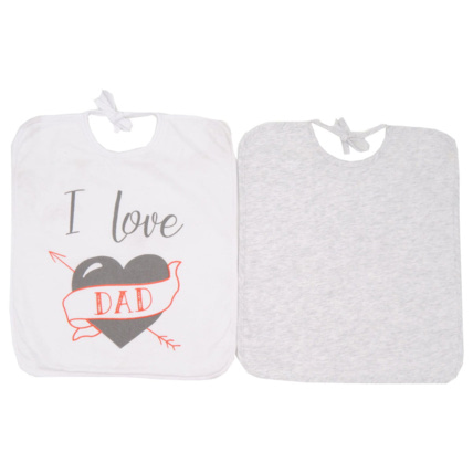 Avis Lot de 2 bavoirs I love Dad Babycalin 1