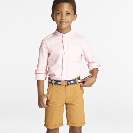 Avis Chemise rayée orange garçon OKAIDI 1
