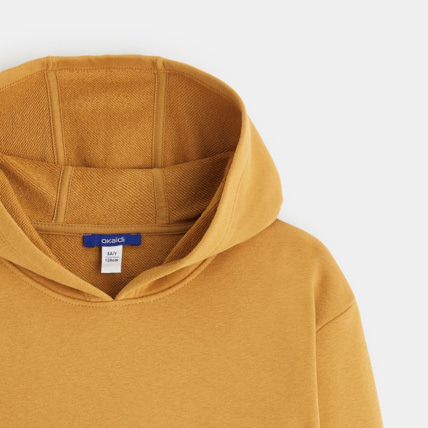 Avis Sweat-shirt à capuche uni marron garçon OKAIDI 3