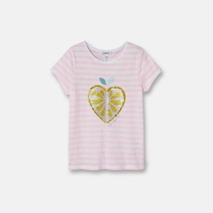 Avis T-shirt à sequins magiques rose fille OKAIDI 2