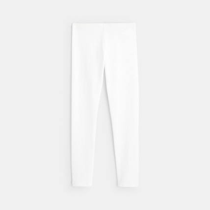 Avis Leggings en jersey uni blanc fille OKAIDI 2