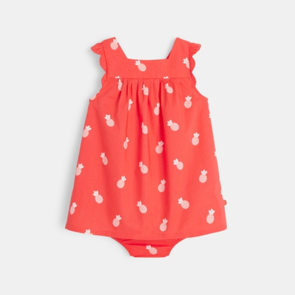 Avis Robe à plis imprimé ananas et bloomer OBAÏBI 1