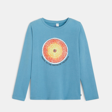 Avis T-shirt à sequins magiques bleu garçon OKAIDI 1