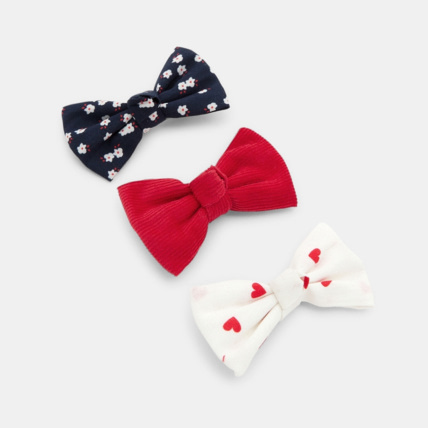 Avis Barrettes nœuds papillon imprimés (lot de 3) bleu fille OKAIDI 1