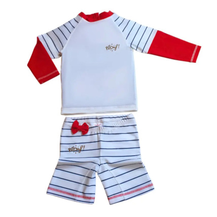 Avis Ensemble enfant Anti-UV fille : Marinette Blanc PLOUF 1