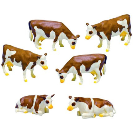 Avis Figurines Vaches marrons et blanches TEAM CITY 1