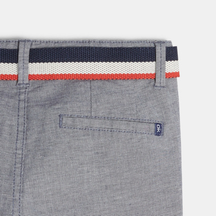 Avis Pantalon en toile stretch + ceinture turquoise garçon OKAIDI 3
