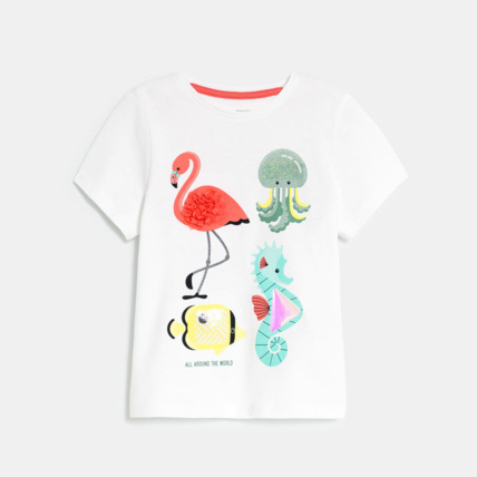 Avis T-shirt sensoriel animaux bébé fille OBAÏBI 1