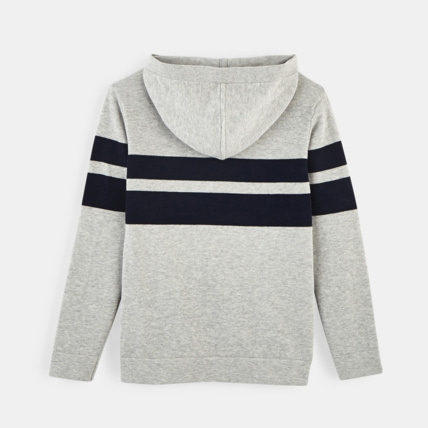 Avis Pull à capuche gris garçon OKAIDI 2