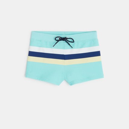 Avis Boxer de bain rayé bleu garçon OKAIDI 1