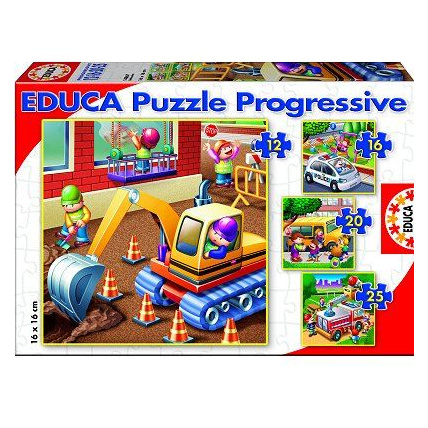 Avis 4 puzzles : Les véhicules Educa 1