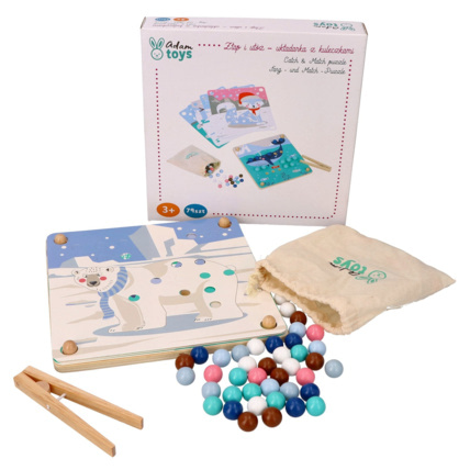 Avis Jeu de plateau à perles en bois Montessori ALDO AdamToys 3