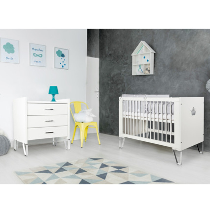 Avis Chambre bébé lit évolutif et commode avec plan à langer BLANKA Mon Mobilier Design 3