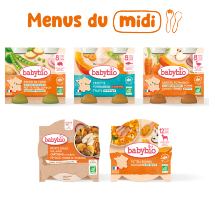 Avis Pack 1 semaine repas du midi 8-12 mois Babybio 1